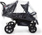Childhome Two By Two - Wandelwagen - 4 Zits - Zwart