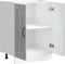 vidaXL - Spoelbakonderkast - Kalmar - 60x46x81,5 - cm - bewerkt - hout - betongrijs