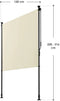 Juskys Barbados - Verticale Zonnescherm - Uitschuifbaar UV-bestendig - Beige