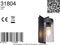 Globo Vessa - Wandlamp - 1 lichtpunt - Antraciet - Ø 9 cm - Aluminium - 31804