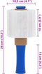 vidaXL - Stretchfolies - 10 - st - Transparant - 23 - µm - 10 - cm - x - 300 - m