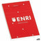Schrijfblok Enri Rood A6 80 Lakens (10 Stuks)