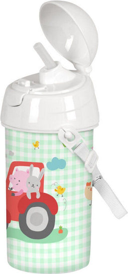 Water bottle Safta Granja White PVC Light Green (500 ml)