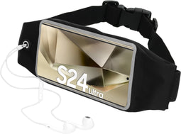 Mobiparts Galaxy S24 Ultra - Sport Belt - Touchscreen Waterbestendig - Zwart