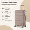 SKYCASES Urban Adventurer - Grote Reiskoffer - 28 inch - 110L - Cijferslot - Champagne