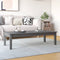vidaXL - Salontafel - 110x50x30 - cm - massief - grenenhout - grijs