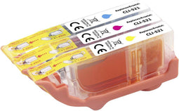 Renkforce Inkt combipack vervangt Canon CLI-521 CMY (2934B010) Compatibel Cyaan, Magenta, Geel RF-5706066
