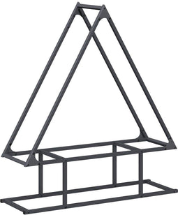 vidaXL - Brandhoutrek - 80x25x90 - cm - koudgewalst - staal - antracietkleurig