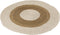 J-Line tapijt Rond - zeegras - wit/naturel - medium