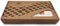 Backgammon rood/wit - Maat L 38cm - Tavla - Met schaakbord - Magnetische sluiting
