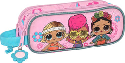 Pennenetui met 2 vakken LOL Surprise! Glow girl Roze (21 x 8 x 6 cm)
