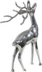 Staand hert beeld 30x15x48 cm zilver