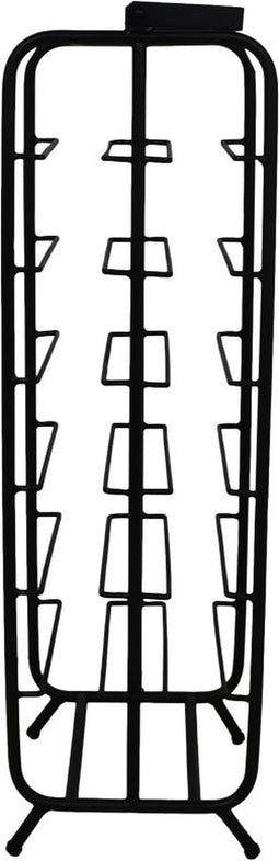 Staand wijnrek - 25x25x90 - Zwart - Metaal