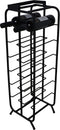 Staand wijnrek - 25x25x90 - Zwart - Metaal