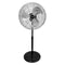 Staande ventilator EDM Mat zwart 80 W Ø 50 cm industrial