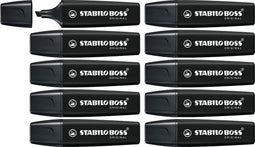 STABILO BOSS ORIGINAL - Markeerstift - Zwart - Doos 10 stuks