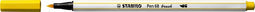 Stabilo - Brushstift pen 568/44 geel | 10 stuks