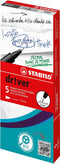 STABILO Dr!ver - Premium Fineliner - 0.4 mm - Blauw - Doos 5 Stuks