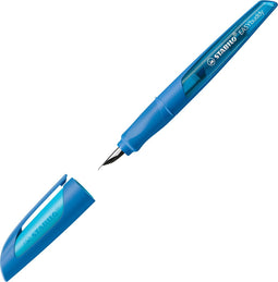 STABILO EASYbuddy - Ergonomische Vulpen - Donker Blauw / Licht Blauw - L Nib Speciaal Voor Linkshandigen