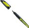 STABILO EASYbuddy - Ergonomische Vulpen - Zwart/Lime - Standaard M Punt Voor Rechtshandigen