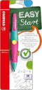STABILO EASYergo 1.4 - Ergonomisch Vulpotlood - Linkshandig - Navulbaar - Turquoise/Neon Roze - Dunne Potloodvulling 1,4 mm