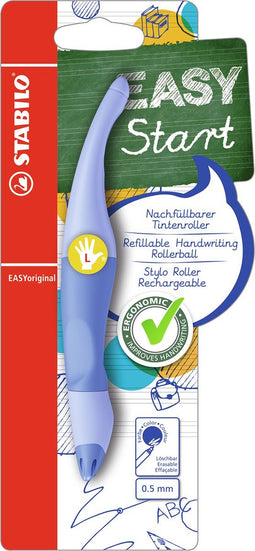 STABILO EASYoriginal - Ergonomische Rollerball - Linkshandig - Blauwe Inkt - Navulbaar - Pastel Luchtig Blauw