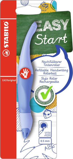 STABILO EASYoriginal - Ergonomische Rollerball - Rechtshandig - Blauwe Inkt - Navulbaar - Pastel Luchtig Blauw
