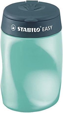 STABILO EASYsharpener - Ergonomische 3 in 1 Puntenslijper - Linkshandig - Petrol - Geschikt Voor Alle Potloden