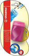 STABILO EASYsharpener - Ergonomische 3 in 1 Puntenslijper - Rechtshandig - Roze - Geschikt Voor Alle Potloden