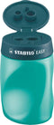 STABILO EASYsharpener - Ergonomische 3 in 1 Puntenslijper - Rechtshandig - Petrol - Geschikt Voor Alle Potloden