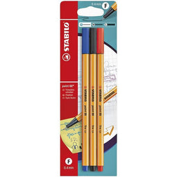 Stabilo - Fineliner point 88/3 f ass 3st