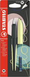 STABILO Flow - Vulpen - Modern Office Edition - Pastel Geel + 1 Inkt Cartridge