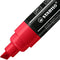 STABILO FREE - Acryl Marker - T800C - Schuine Punt - 4-10 mm - Karmijn Rood - Doos 5 stuks