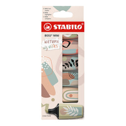 Stabilo - Markeerstift boss mini nature ass 6 stuks