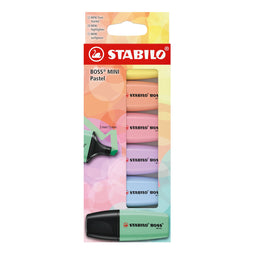Stabilo - Markeerstiftt boss mini pastel ass 6 stuks