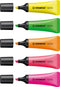 STABILO NEON - Markeerstift - Oranje - Unieke Tube Vorm - Doos 10 Stuks