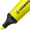STABILO NEON - Markeerstift - Unieke Tube Vorm - Geel - Doos à 10 Stuks