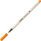 STABILO Pen 68 Brush - Premium Brush Viltstift - Met Flexibele Penseelpunt - Oranje - per stuk