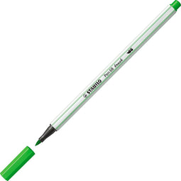 STABILO Pen 68 Brush - Premium Brush Viltstift - Met Flexibele Penseelpunt - Loof Groen - per stuk