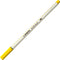 STABILO Pen 68 Brush - Premium Brush Viltstift - Met Flexibele Penseelpunt - Geel - per stuk
