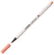 STABILO Pen 68 Brush - Premium Brush Viltstift - Met Flexibele Penseelpunt - Abrikoos - per stuk
