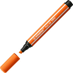 STABILO Pen 68 MAX Viltstift Met Dikke Beitelpunt Bleek Vermiljoen