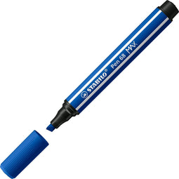 STABILO Pen 68 MAX Viltstift Met Dikke Beitelpunt Donker blauw