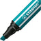STABILO Pen 68 MAX Viltstift Met Dikke Beitelpunt Turquoiseblauw