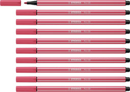 STABILO Pen 68 - Premium Viltstift - Aardbeien Rood - Doos 10 stuks