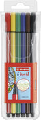 STABILO Pen 68 - Premium Viltstift - Etui Met 6 Kleuren