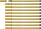 STABILO Pen 68 - Premium Viltstift - Khaki - Doos 10 stuks