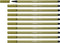STABILO Pen 68 - Premium Viltstift - Moddergroen - Doos 10 stuks