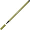 STABILO Pen 68 - Premium Viltstift - Moddergroen - Doos 10 stuks