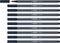 STABILO Pen 68 - Premium Viltstift - Paynegrijs - Doos 10 stuks